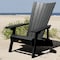 Highwood Usa Manhattan Adirondack Chair Outdoor Furniture for Patio, Backyard, Garden AD-ADRID29A-BKE - alternate 2
